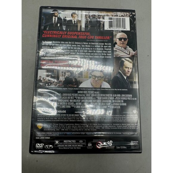 Argo DVD 2012 Movie Ben Affleck Directed Based On Declassified True Story READ - Picture 4 of 5